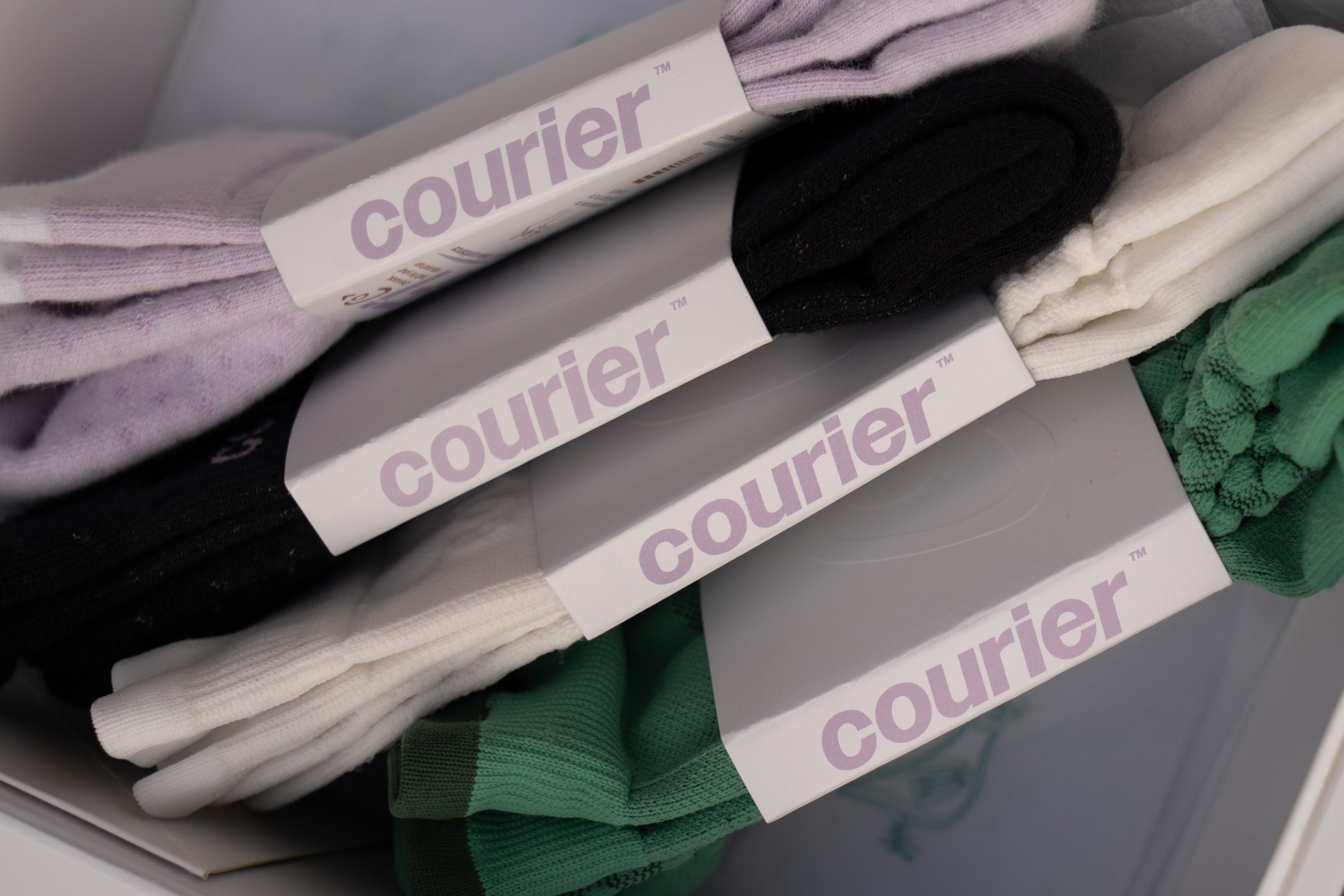 courier socks holiday gift box