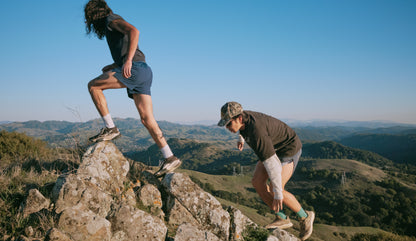 trail running in courier socks