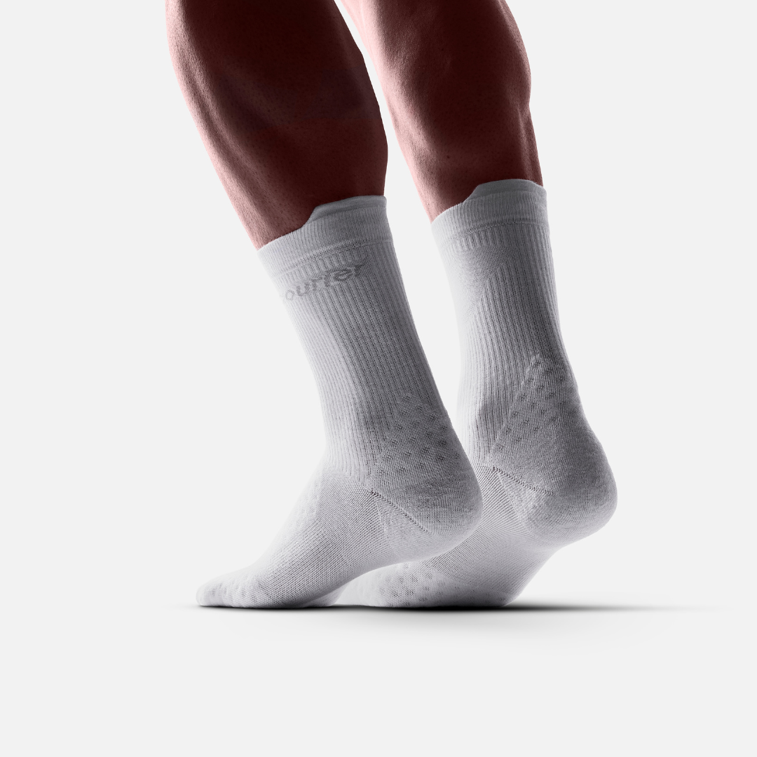 courier white lofi socks